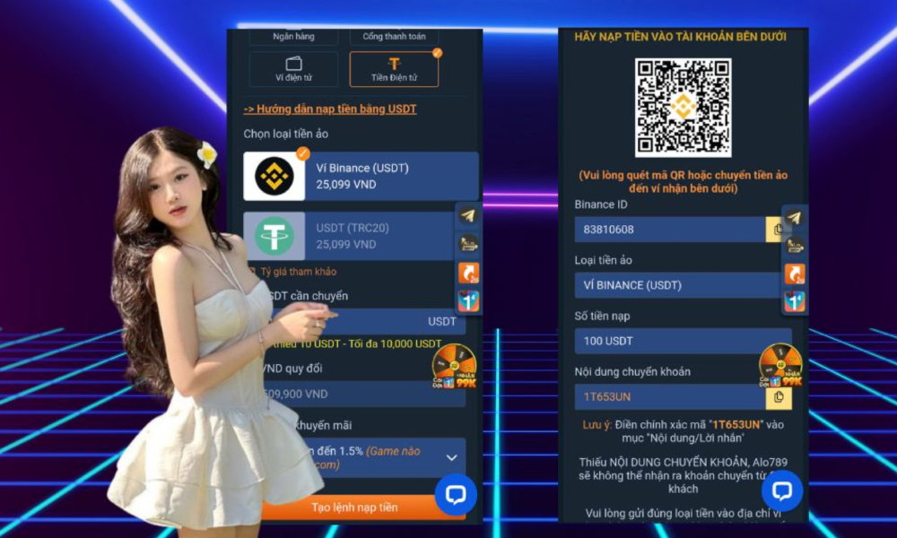Khi nạp tiền Alo789 qua ví điện tử cần thông tin chính xác tuyệt đối