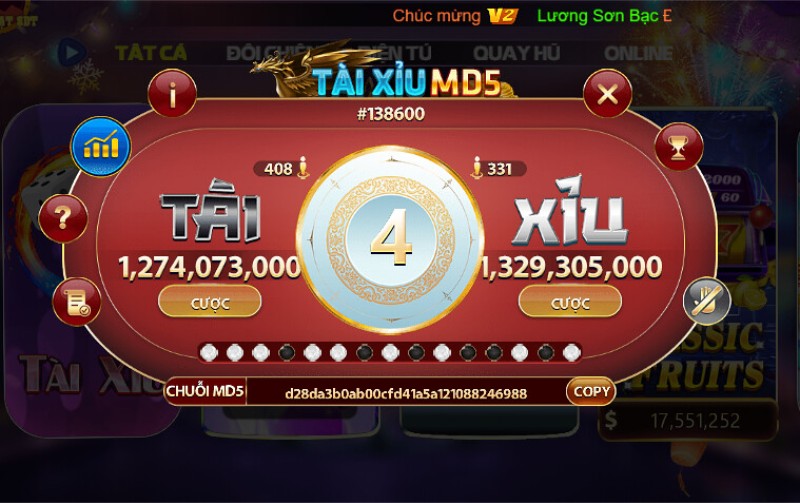 Tài xỉu MD5 Alo789