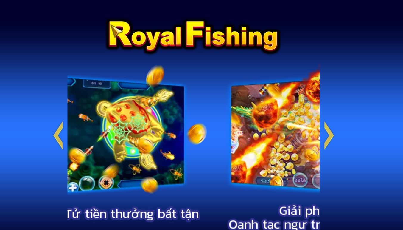 Royal Fishing là trò chơi bắn cá trực tuyến do nhà phát triển Jili Games